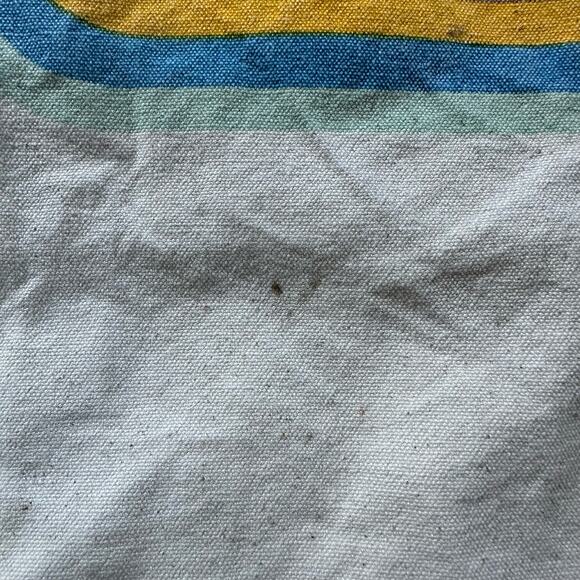 Madewell Insider Canvas Tote With Rainbow Wave‎ 19.5" x 16.75" - Picture 2 of 10